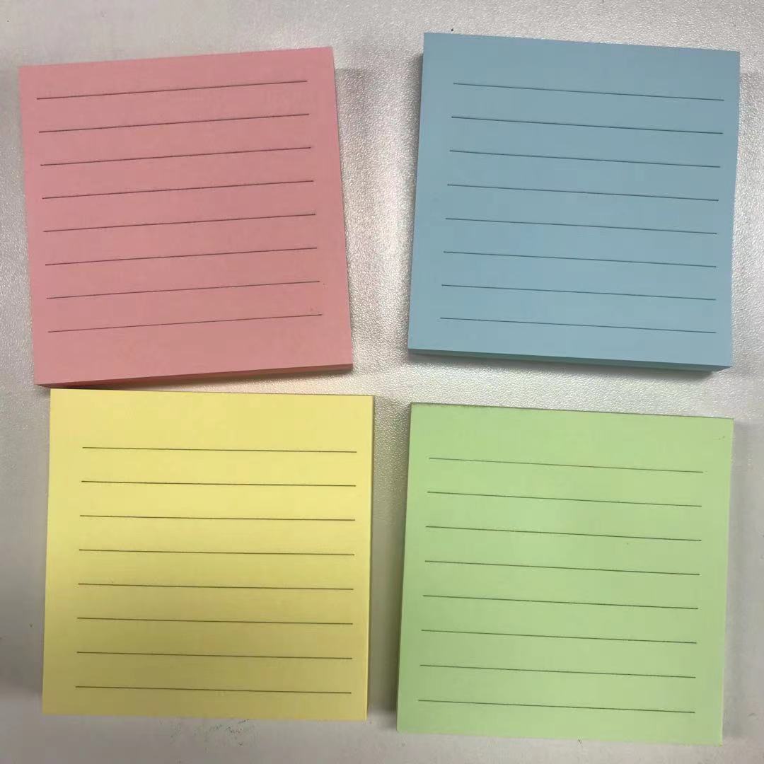 sticky note 100shets 76x76mm with ruled lines